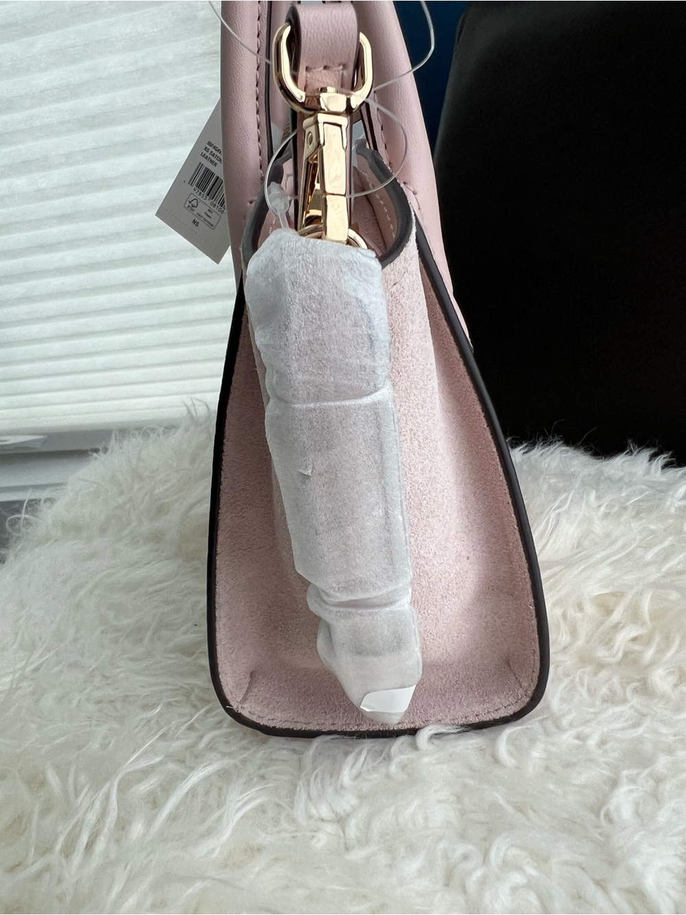 Michael Kors Avril Small Leather and Suede Satchel - Picture 5 of 9